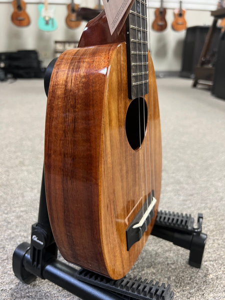 KoAloha KSM-01 Solid Koa Soprano Pineapple Ukulele - Made in Hawaii