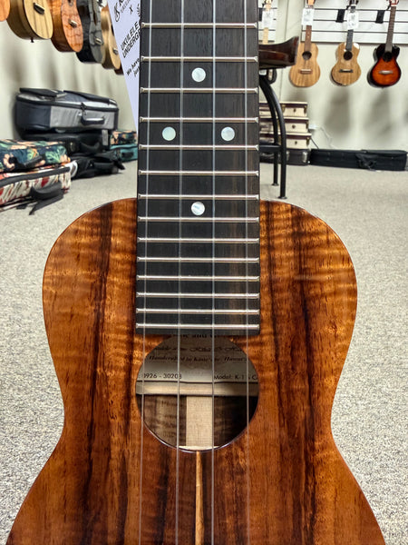 Kanile'a K1-S Solid Koa Soprano Ukulele w/Case - Made in Hawaii