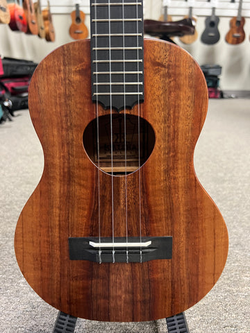 KoAloha KTM-10 Solid Koa Pikake Tenor Ukulele w/Case #1 - Made In Hawaii - Satin Finish