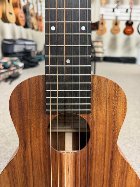 Kanile'a K1-GL6 Natural Solid Koa 6 String Guitarlele/Guitalele Ukulele w/Case