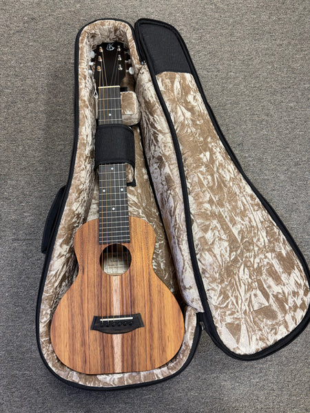 Kanile'a K1-GL6 Natural Solid Koa 6 String Guitarlele/Guitalele Ukulele w/Case