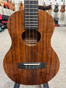 KoAloha KTMS-00 Slimline Solid Koa Tenor Ukulele w/Case - Made in Hawaii !!