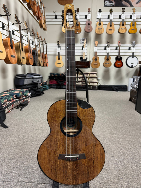Flight Fireball Solid Mango Electric Baritone Ukulele w/Case - Pre Loved