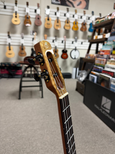 Flight Fireball Solid Mango Electric Baritone Ukulele w/Case - Pre Loved