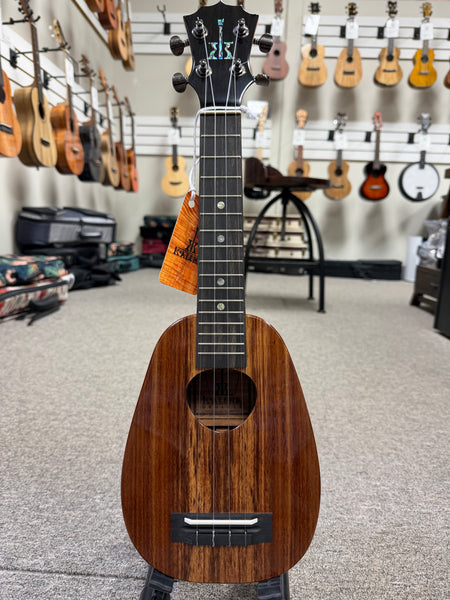 KoAloha KSM-01 Solid Koa Pineapple Soprano Ukulele w/Case #2 - Made in Hawaii
