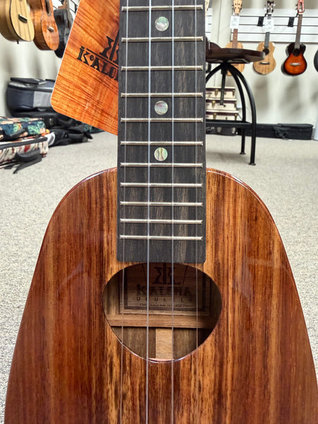 KoAloha KSM-01 Solid Koa Pineapple Soprano Ukulele w/Case #2 - Made in Hawaii
