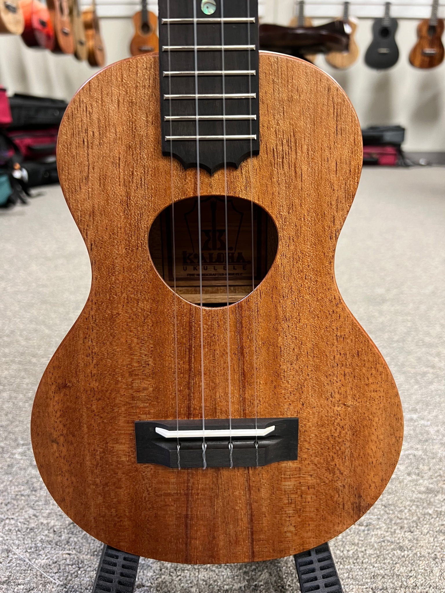 KoAloha KCM-10 Solid Koa Pikake Concert Ukulele w/Case #2 - Made in Hawaii