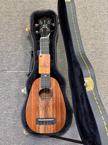 KoAloha KSM-01 Solid Koa Pineapple Soprano Ukulele w/Case #2 - Made in Hawaii