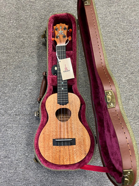 KoAloha KCM-10 Solid Koa Pikake Concert Ukulele w/Case #2 - Made in Hawaii