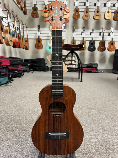 KoAloha KCM-10 Solid Koa Pikake Concert Ukulele w/Case #4 - Made in Hawaii