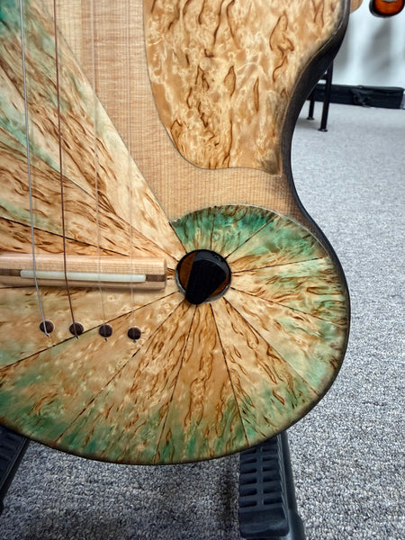 Ray Vincent Solid Spruce/Curly Maple Custom Electric Tenor Ukulele w/Case