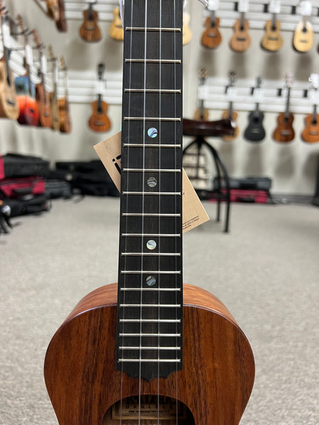 KoAloha KCM-10 Solid Koa Pikake Concert Ukulele w/Case #4 - Made in Hawaii