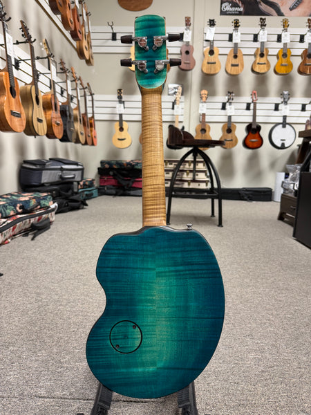 Ray Vincent Solid Spruce/Curly Maple Custom Electric Tenor Ukulele w/Case