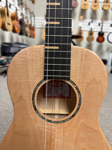 KALA KA-WF-AFM-B Solid Maple Baritone Ukulele w/Case - Waterfall Series