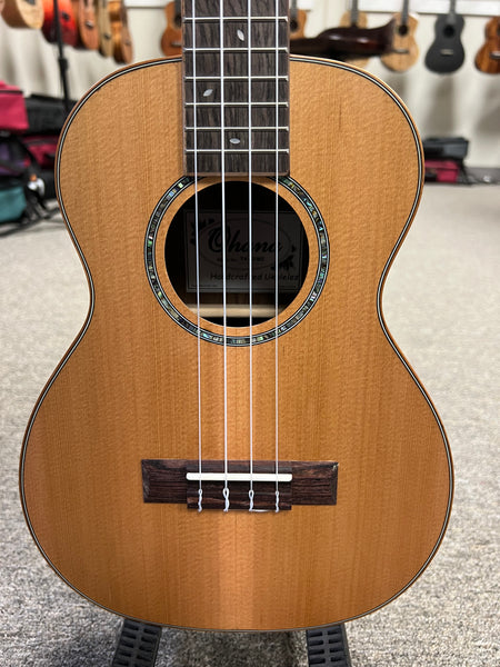 OHANA TK-50ME Solid Cedar/Ebony Tenor Ukulele