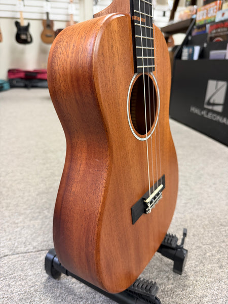 KALA KA-WF-AMHG-B Solid Mahogany Baritone Ukulele w/Case - Waterfall Series