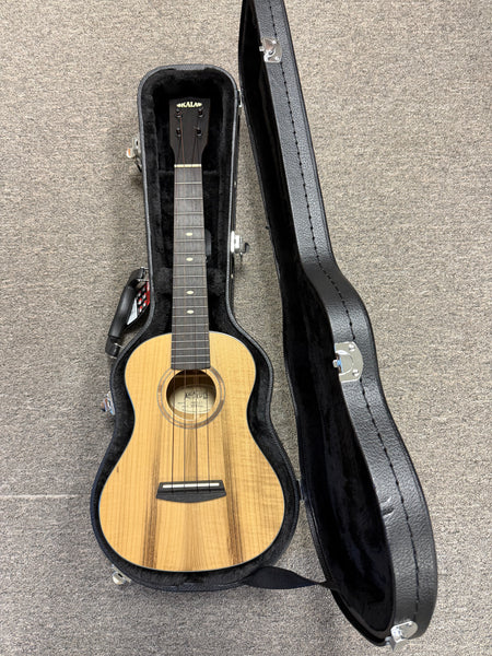 KALA USA Elite Solid Myrtle Tenor Ukulele w/Case - Pre Loved