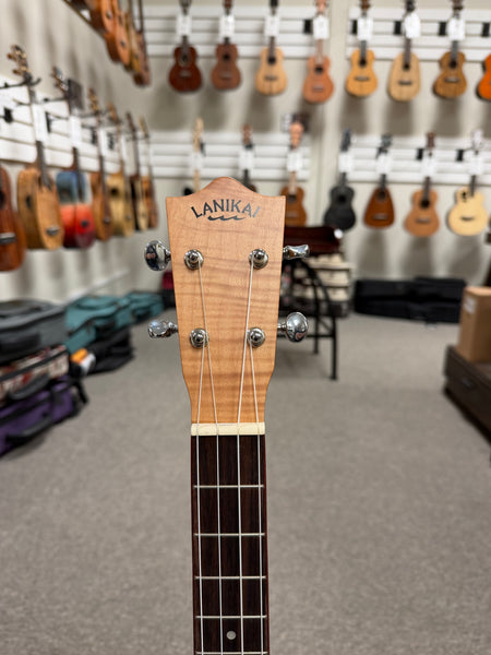 LANIKAI FM-CEB Flamed Maple Baritone Electric Ukulele w/Case - Cutaway/Fishman Pickup