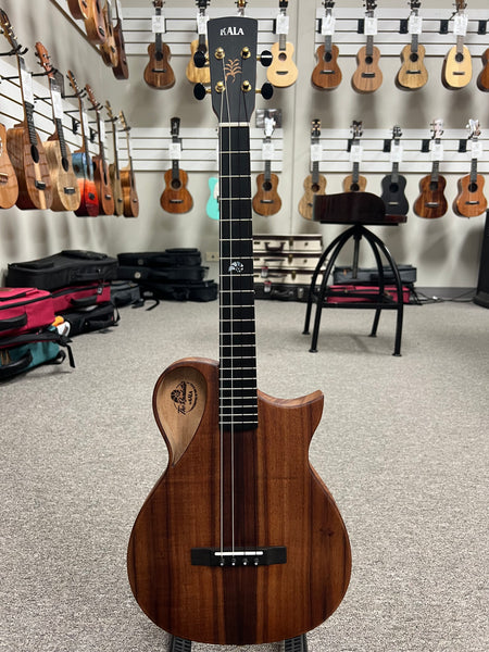 KALA Revelator Koa Electric Baritone Ukulele w/Case - Made In The U.S.A.