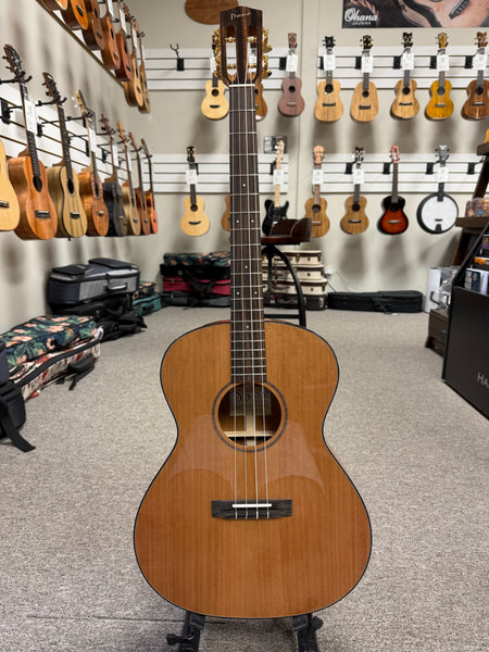 Pono BN4-2 Solid Cedar/Mahogany Large Body Baritone Nui Ukulele w/Case