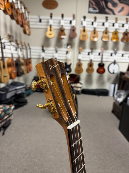 Pono BN4-2 Solid Cedar/Mahogany Large Body Baritone Nui Ukulele w/Case