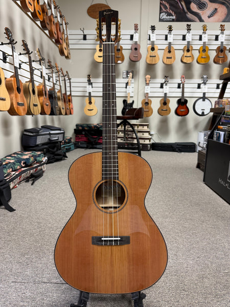 Pono BN4-1 Solid Cedar/Acacia Large Body Baritone Nui Ukulele w/Case