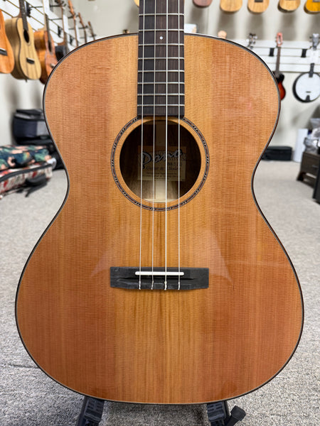 Pono BN4-1 Solid Cedar/Acacia Large Body Baritone Nui Ukulele w/Case