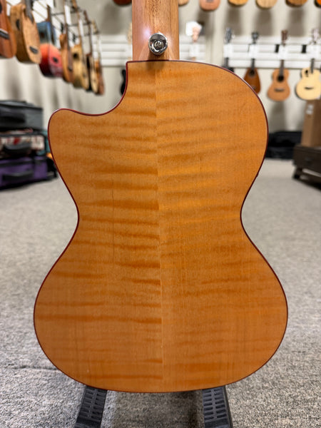 Lanikai FM-5CET Flamed Maple 5 String Tenor Ukulele w/Case - Cutaway/Fishman Pickup