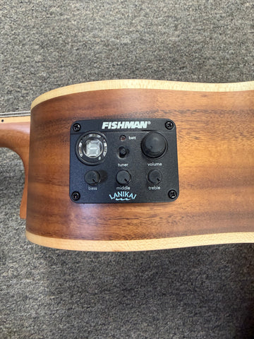 Lanikai ACST-CEG Acacia 6 String Electric Guitalele Ukulele w/Case