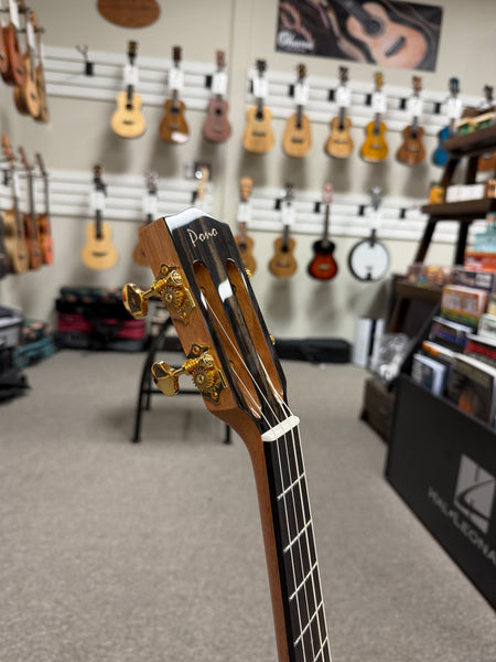 PONO ULN4-3 Nylon String Solid Mango Large Body Baritone Ukulele w/Case