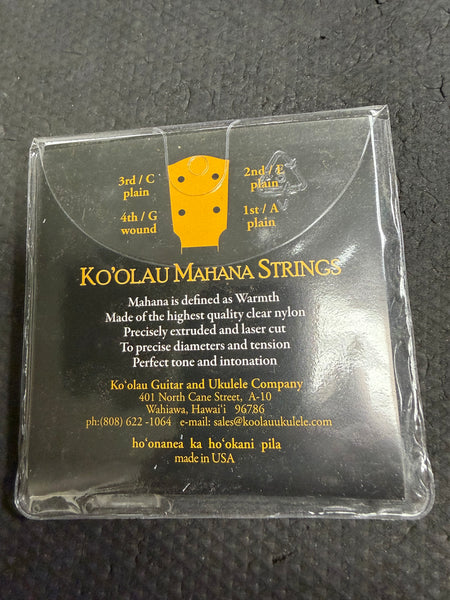 Ko'Olau Mahana Strings for Tenor Ukulele - Low G