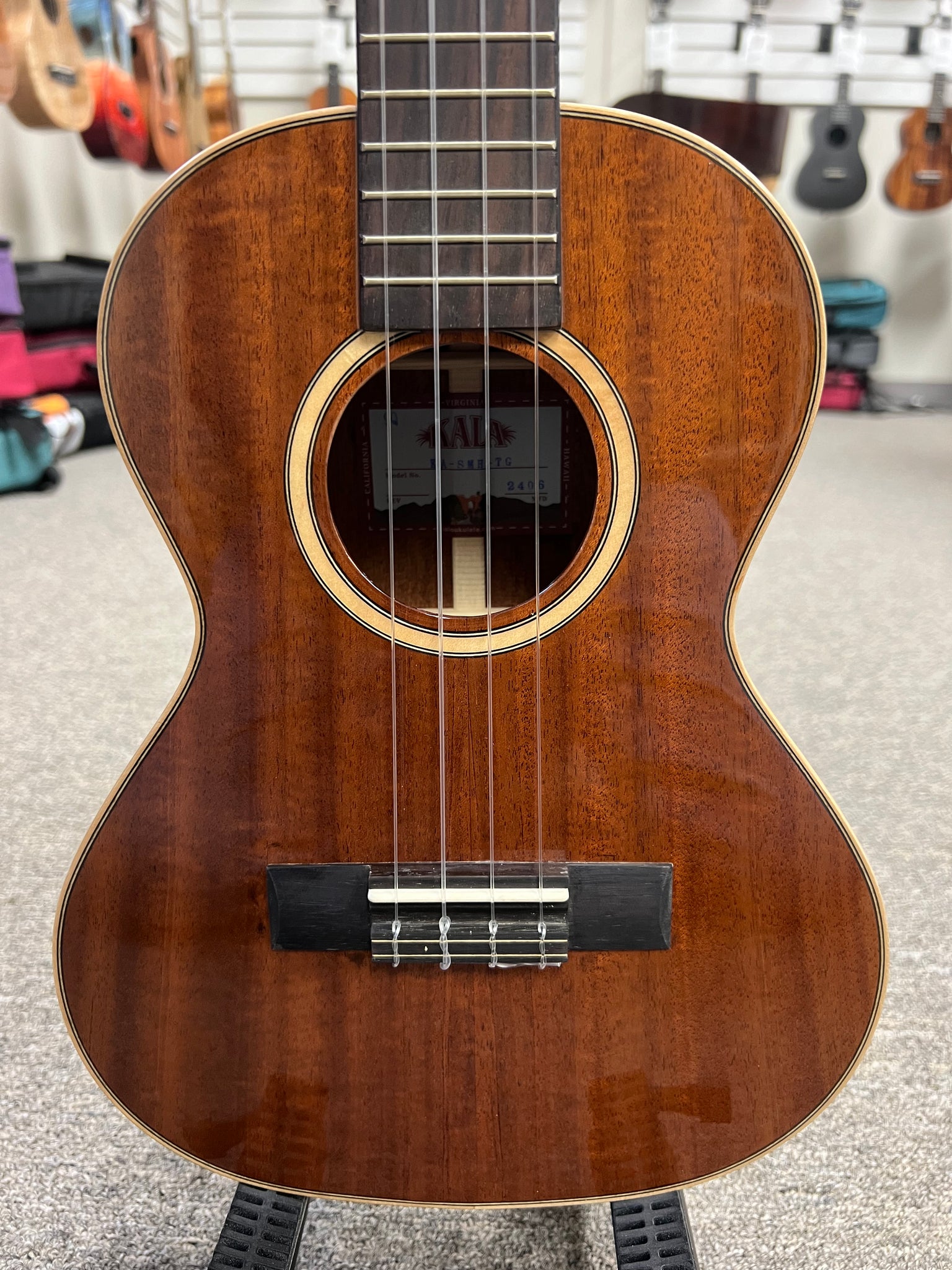 KALA KA-SMH-TG Mahogany Tenor Ukulele - Solid Mahogany Gloss Tenor KA-SMHTG