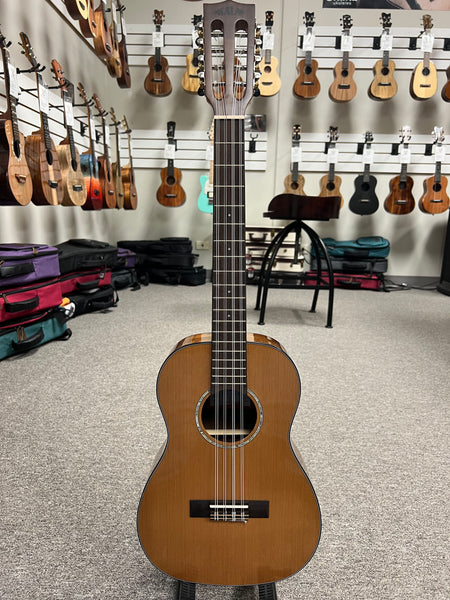 KALA KA-SCAC-B8 Solid Cedar Top/Acacia 8 String Baritone Ukulele