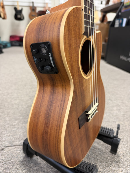 LANIKAI ACST-CET Acacia Electric Tenor Ukulele w/Case - Solid Top - Fishman Pickup