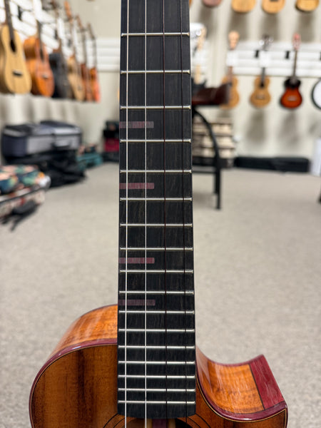KALA KA-3CD-ACA-T Solid Acacia Three Cord Tenor Ukulele w/Case