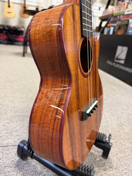 KALA KA-3CD-ACA-T Solid Acacia Three Cord Tenor Ukulele w/Case