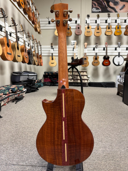 KALA KA-3CD-ACA-T Solid Acacia Three Cord Tenor Ukulele w/Case