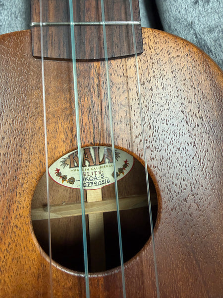 KALA USA Elite Solid Koa Soprano Ukulele w/Case - Pre Loved