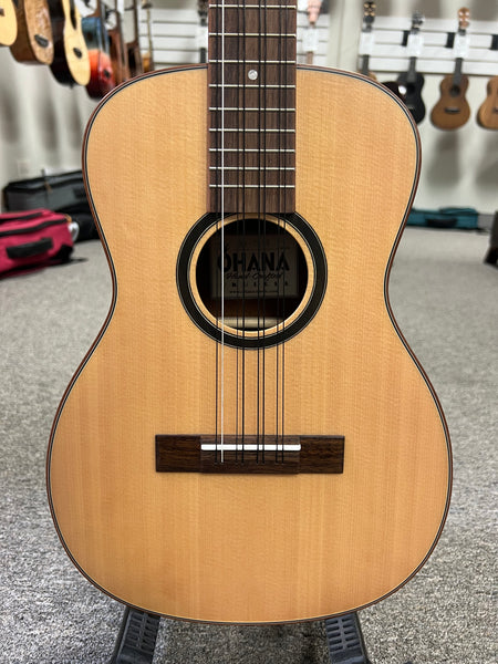 OHANA BK-70-8 Eight String Baritone Ukulele - Solid Spruce/Solid Mahogany - 8 String Baritone