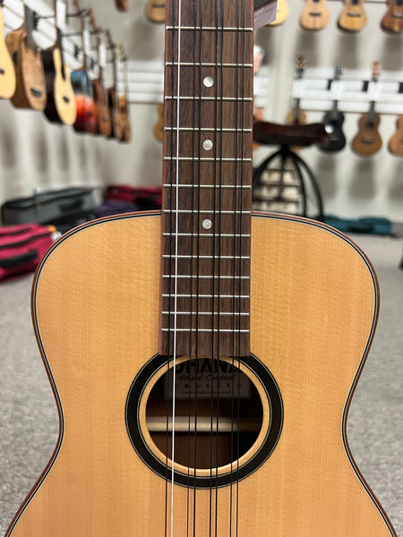 OHANA BK-70-8 Eight String Baritone Ukulele - Solid Spruce/Solid Mahogany - 8 String Baritone