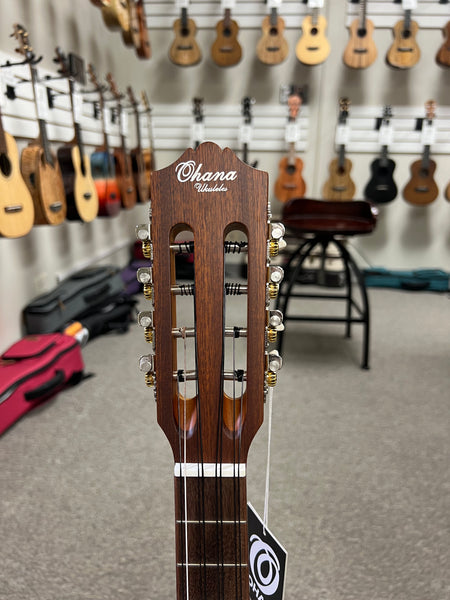 OHANA BK-70-8 Eight String Baritone Ukulele - Solid Spruce/Solid Mahogany - 8 String Baritone