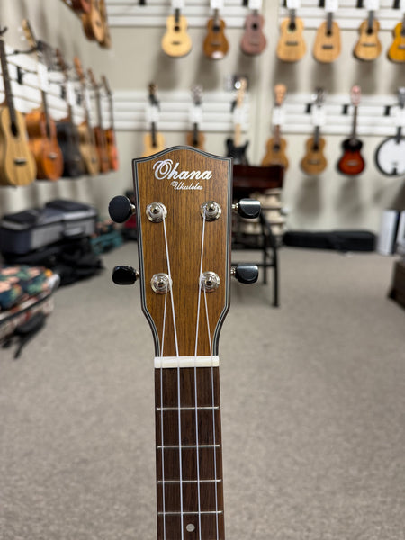 Ohana TK-35CE Solid Mahogany Electric Tenor Ukulele
