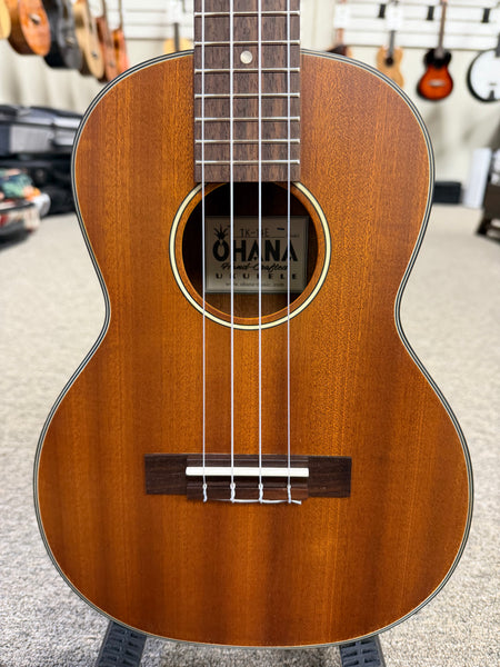 OHANA TK-14E Mahogany Electric Tenor Ukulele
