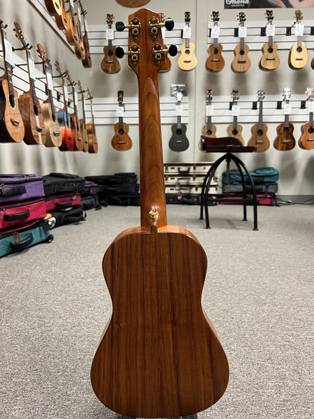 Folkcraft Druid Moon Solid Spruce/Koa Tenor Ukulele w/Case - Pre Loved