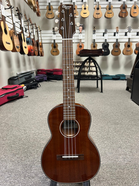 Ohana TK-35G-5 5 String Solid Mahogany Tenor Ukulele - Gloss