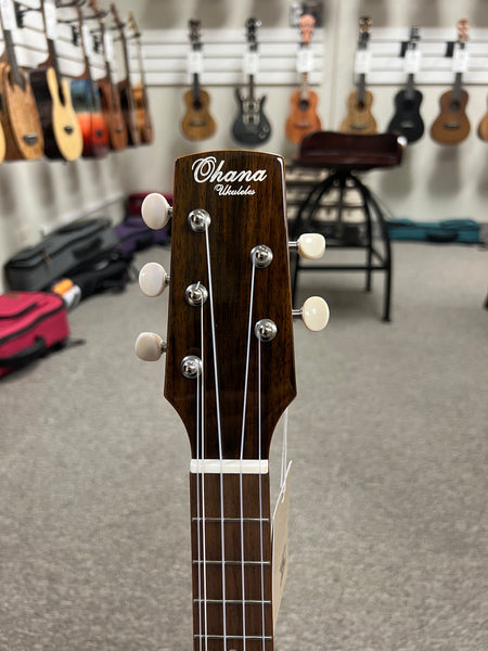 Ohana TK-35G-5 5 String Solid Mahogany Tenor Ukulele - Gloss