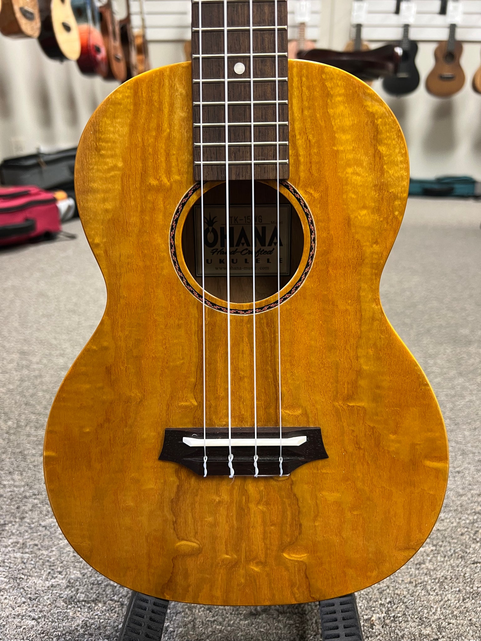 OHANA TK-15WG Willow Wood Tenor Ukulele