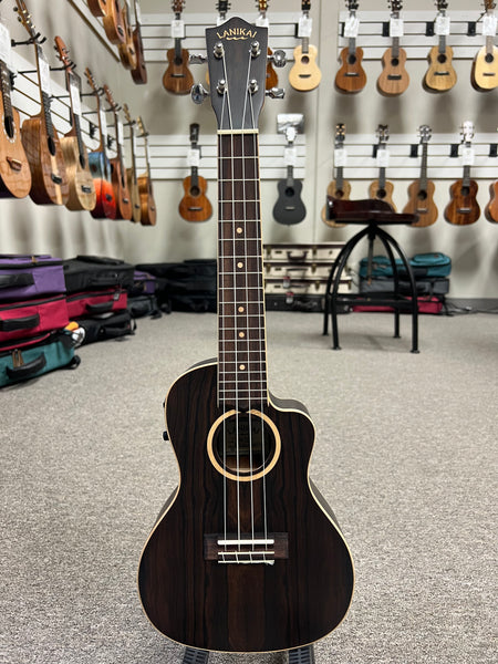 Lanikai ZR-CEC Ziricote Electric Concert Ukulele w/Case