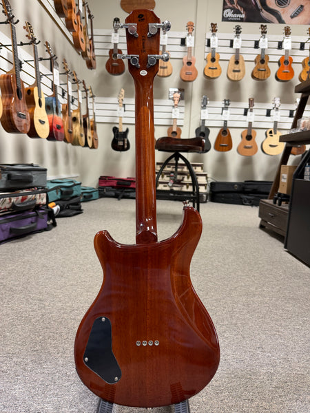 Flight Vanguard Solid Body Electric Ukulele w/Case - Transparent Purple TPP