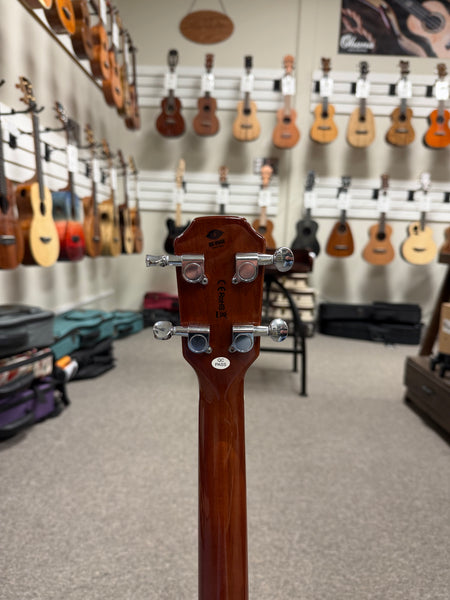 Flight Vanguard Solid Body Electric Ukulele w/Case - Transparent Purple TPP